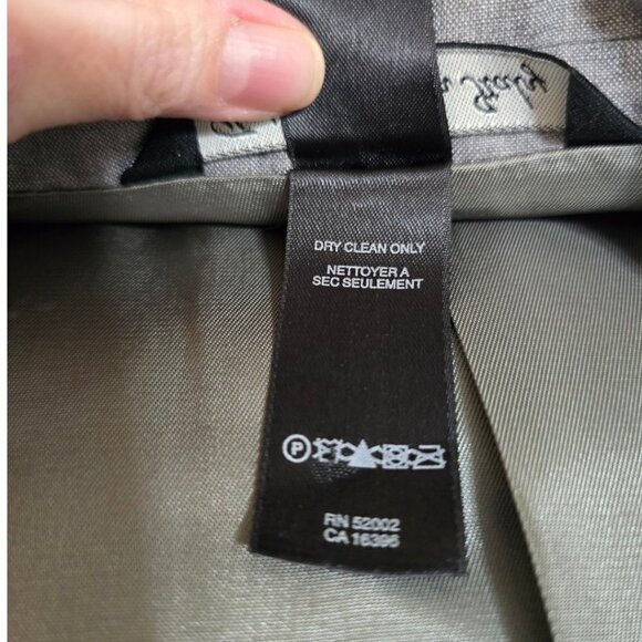 Claiborne NWT Gray Linen Blend Single Breasted Sports Coat Blazer Sz 38R - Picture 9 of 12